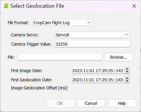 Select Geolocation File CropCam Flight log in PIX4Dmapper.jpg