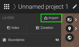 import images to an existing project 