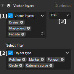 Vector Layers Export - PIX4Dsurvey