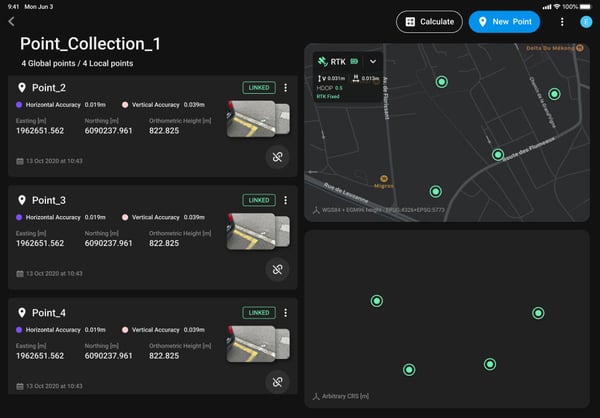 PIX4Dcatch calculate site localization