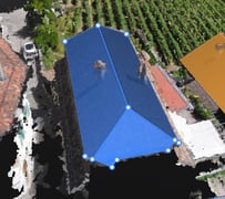 PIX4Dsurvey created roof polygons