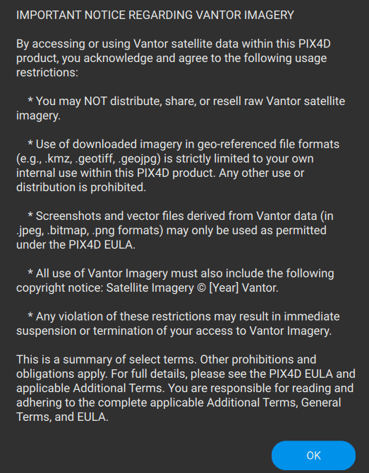 Important Notice Regarding Vantor Imagery