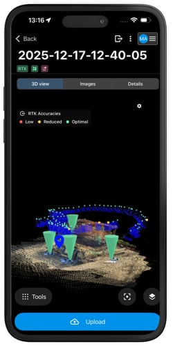 PIX4Dcatch_Upload_button
