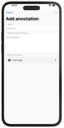 menu annotation