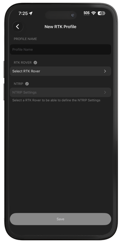 PIX4Dcatch New RTK Profile