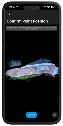 PIX4Dcatch add annotation confirm point position