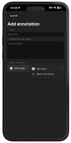 PIX4Dcatch add annotation details