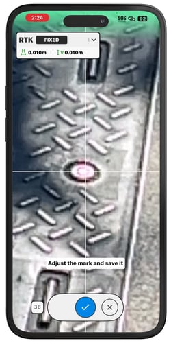 PIX4Dcatch adjust mark