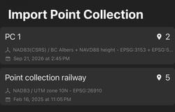 PIX4Dcatch import point collection