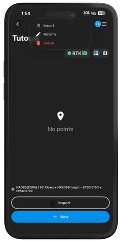 PIX4Dcatch import points to point collection