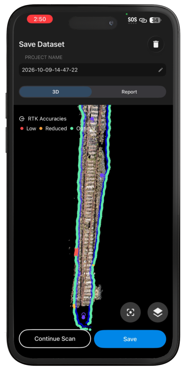 PIX4Dcatch save dataset with GCPs