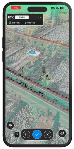 PIX4Dcatch tag detection enabled