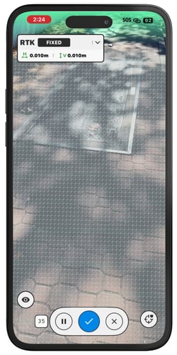 Tap annotation icon PIX4Dcatch