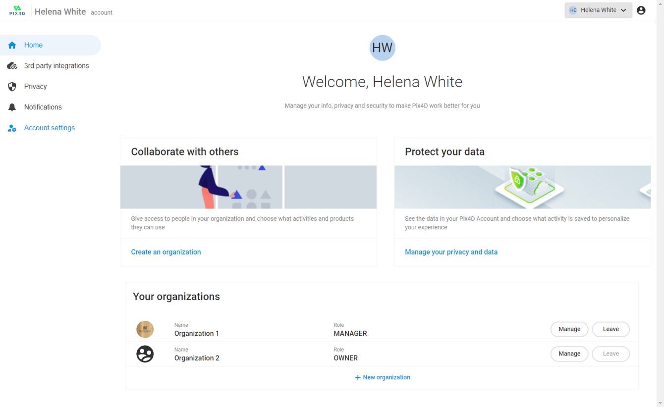 How to create and delete an Organization