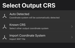 select crs