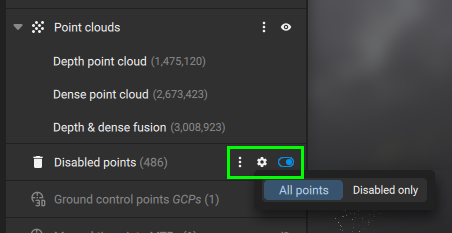 How to edit the point cloud - PIX4Dmatic