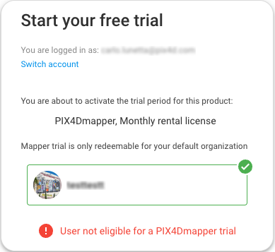 How to obtain a trial license for Pix4D products
