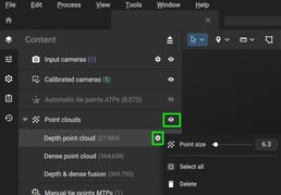 How to edit the point cloud - PIX4Dmatic