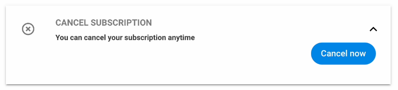 How to cancel a subscription plan