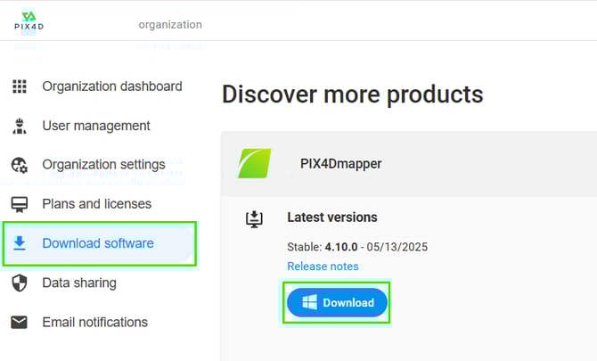 Download PIX4Dmapper