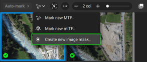 mask tool in PIX4Dmatic