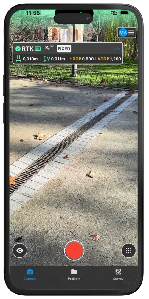 Augmented Reality (AR) Points in PIX4Dcatch