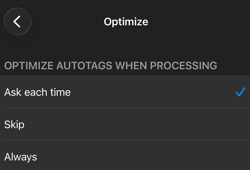 optimize option