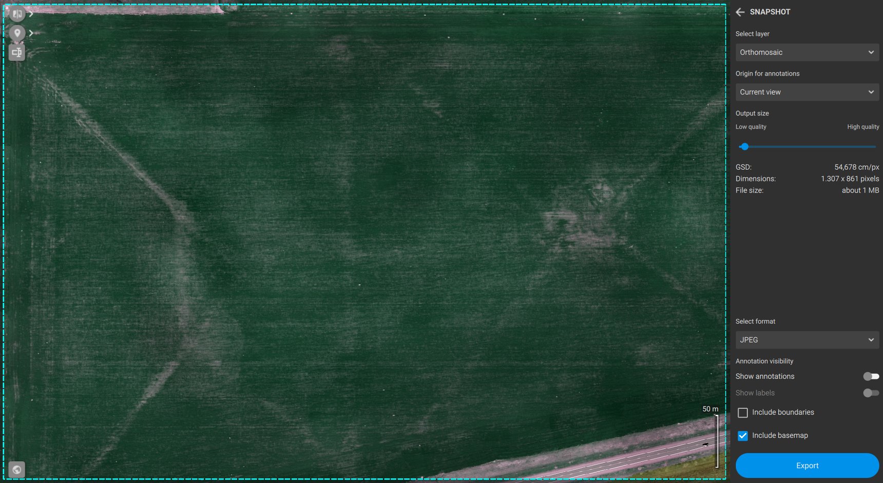 Snapshot Photo Example Snapshots - PIX4Dfields