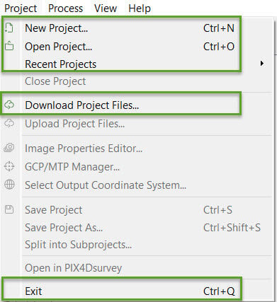 PIX4Dmapper_project_menu_project_not_created.jpg